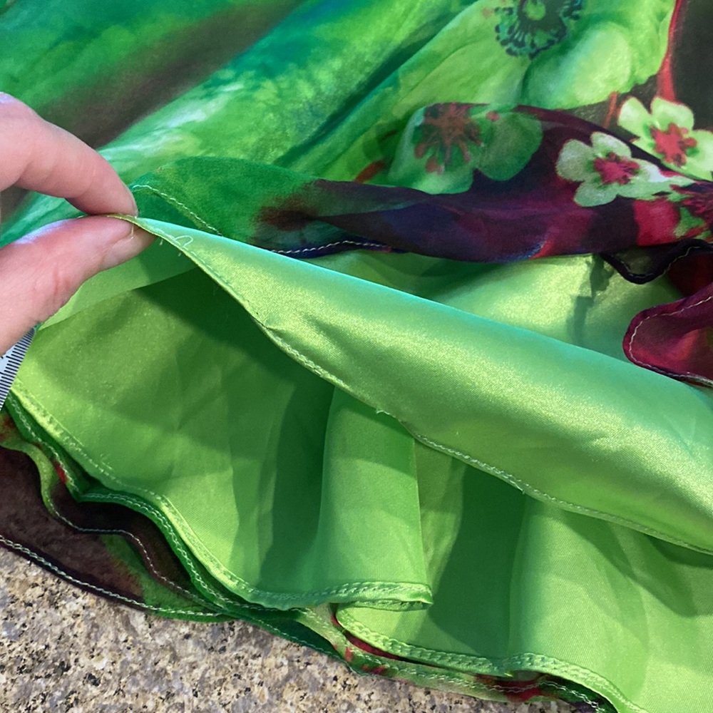Clarisse Beaded Upper 100% Silk Shell, Prom Pageant or Evening Gown With FLAWS 4 - Picture 8 of 17